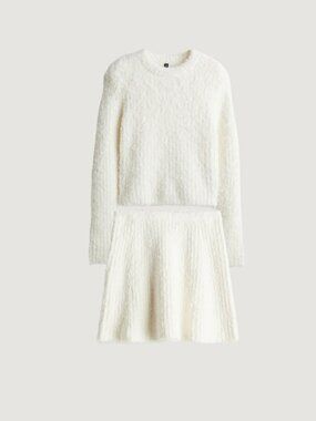 H&M Sweater Co-Ord Set Top and Skirt Size Large